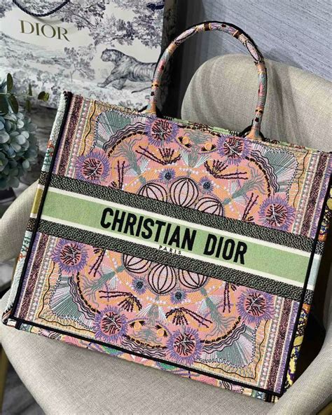 tote women's christian dior bags|Christian Dior tote bag colorful.